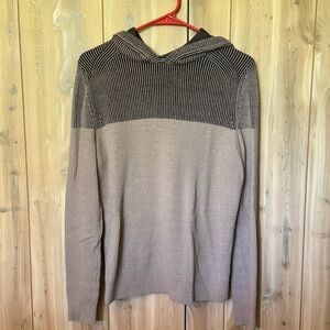 Express Men’s Ribbed Color Block Hoodie